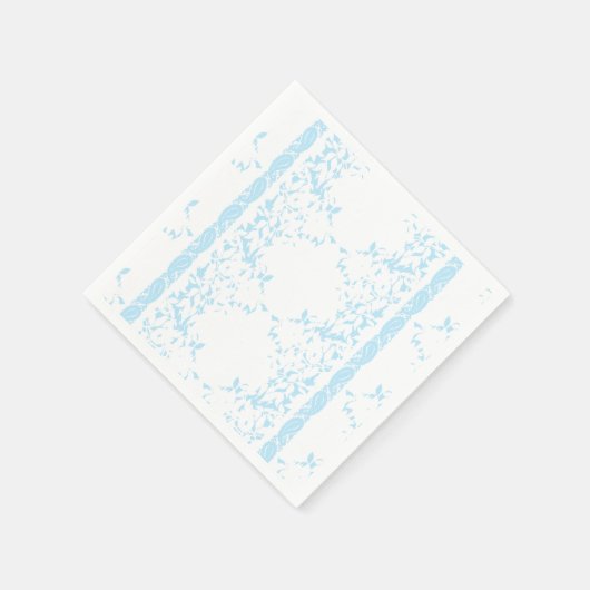 Een tapijt met een blauw-witte creatieve kunstmot servet (Hoek)