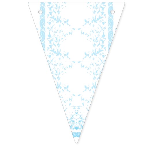 Een tapijt met een blauw-witte creatieve kunstmot vlaggetjes (Derde vlag)