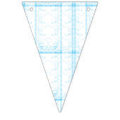 Een tapijt met een blauw-witte creatieve kunstmot vlaggetjes (Eerste vlag)