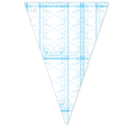 Een tapijt met een blauw-witte creatieve kunstmot vlaggetjes (Eerste vlag)