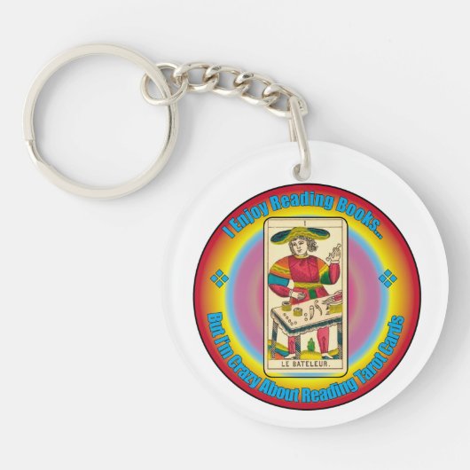 Een tarot liefhebber sleutelhanger (Voorkant)