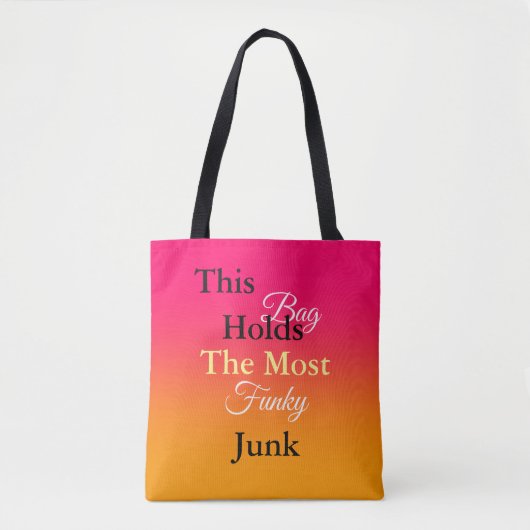 Een tas voor de meest funky junk (Voorkant)