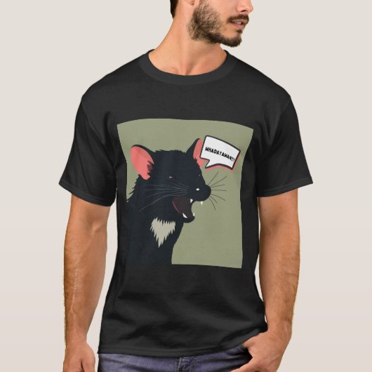 Een Tasmaanse duivel die er te Schattige uitziet T-shirt (Voorkant)