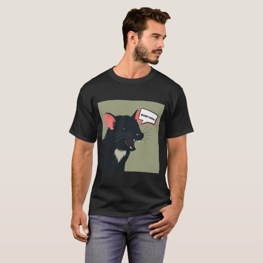 Een Tasmaanse duivel die er te Schattige uitziet T-shirt (Voorkant volledig)