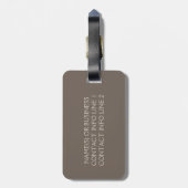 een tastbare droom bagagelabel (Achterkant verticaal)