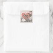 een tastbare droom vierkante sticker (Tas)