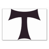 Een tau kruis Saint Anthony kruis Kaart (Voorkant)