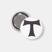 Een tau kruis Saint Anthony kruis Magneet (Voorkant / Achterkant)