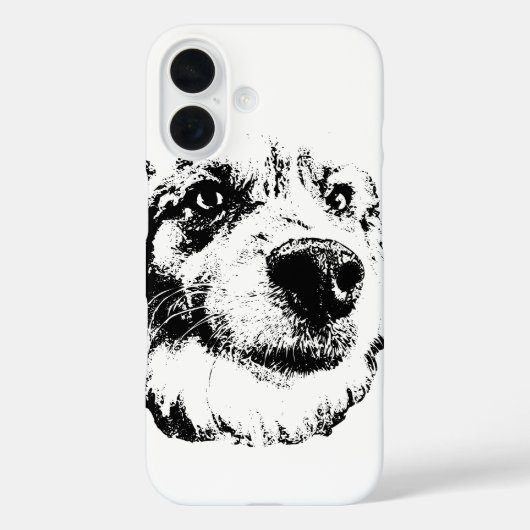 Een te nauwe pup Case-Mate iPhone case (Achterkant)