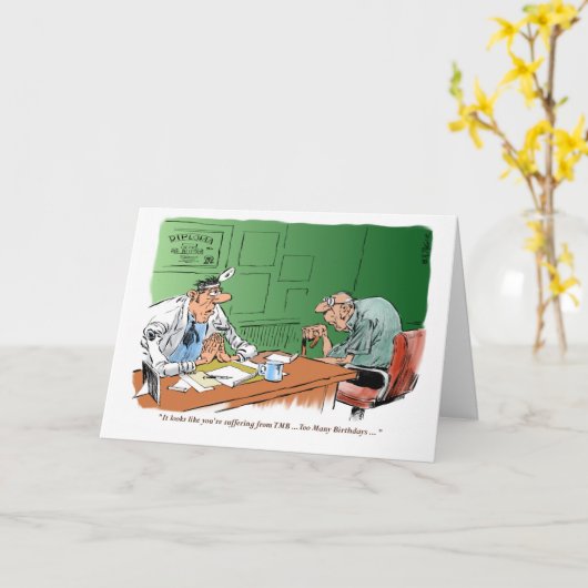 Een te oude verjaardagskaart kaart (Gele Bloem)