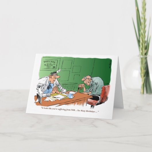 Een te oude verjaardagskaart kaart (Voorkant)