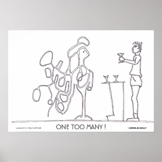 EEN TE VEEL! POSTER (Voorkant)