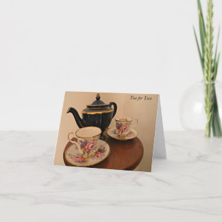 Een "Tea for Two" Note Kaart