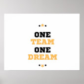 Eén team één droom poster (Voorkant)