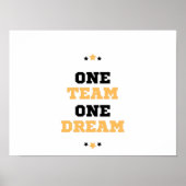 Eén team één droom poster (Voorkant)
