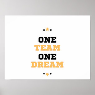 Eén team één droom poster