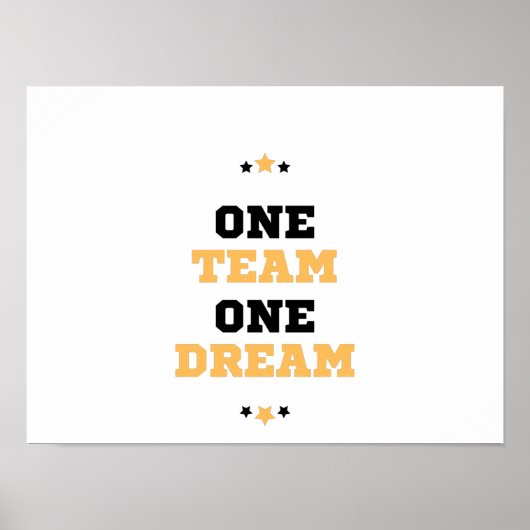 Eén team één droom poster (Voorkant)