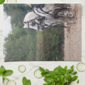 Een team van Percheron Theedoek (Gevouwen)