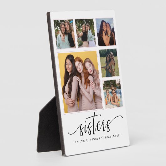 Een team van zusters moderne collage fotoplaat (Zijkant)