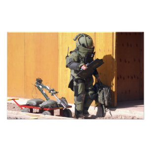 Een technicus foto afdruk