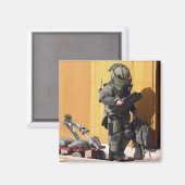 Een technicus magneet (Voorkant / Achterkant)