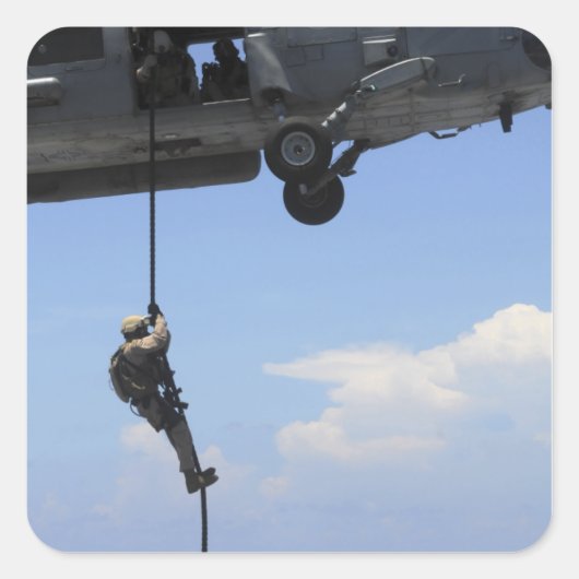 Een technicus voor het verwijderen van explosieven vierkante sticker (Voorkant)