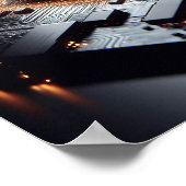 Een technische afbeelding gericht op een computerc poster (Hoek)