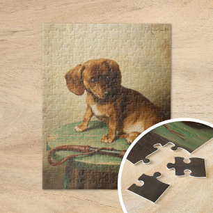 Een teckel puppy Carl Reichert Legpuzzel