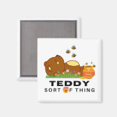 Een TEDDY soort van ding Magneet (Voorkant / Achterkant)