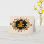 Een teddybeer liefdeskaart kaart (Gele Bloem)