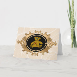 Een teddybeer liefdeskaart kaart