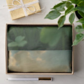 Een teder klaverblad hart onder de avondhemel tissuepapier (Geschenk)