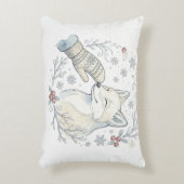 Een Teder Winter Boop Accent Kussen (Voorkant(Verticaal))