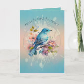 Een tedere dank bij het krieken van de dag kaart (Voorkant)