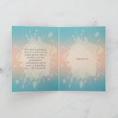 Een tedere dank bij het krieken van de dag kaart (Binnen)