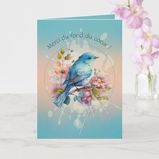 Een tedere dank bij het krieken van de dag kaart (Orchidee)