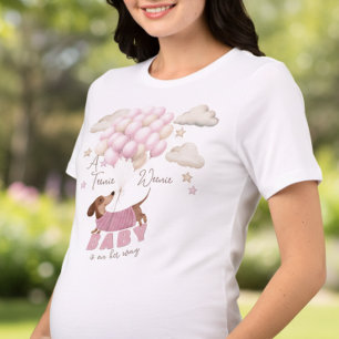 Een Teeny Weeny Baby Meisje Zwangerschapsaankondig Tri-Blend Shirt