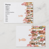 één tegen vele sjabloon van de naamkaart visitekaartje (Voorkant / Achterkant)