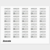 Een tegenaanval op tabak vierkante sticker (Vel)