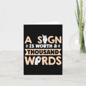 Een teken is waard als duizend woorden Amerikaanse Kaart (Voorkant)