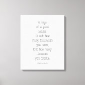 Een teken van een goede leider, Mahatma Gandhi Canvas Afdruk (Voorkant)