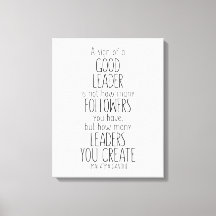 Een teken van een goede leider, Mahatma Gandhi Quo