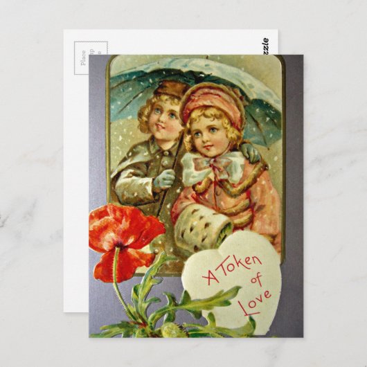 Een teken van liefde briefkaart (Voorkant / Achterkant)