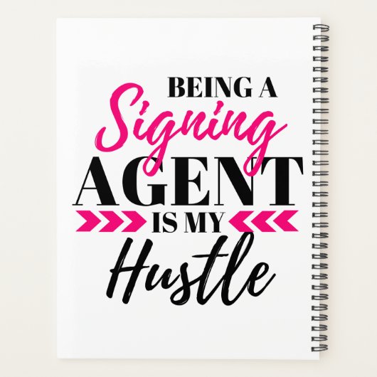 Een tekenagent zijn is mijn drukte planner (Achterkant)