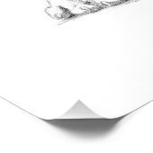 Een tekenillustratie voor barbecues tekenen poster (Hoek)