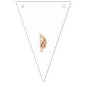 Een tekening van een bloem met bladeren erop vlaggetjes (Derde vlag)