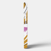 Een tekening van een bloem met roze en witte bloem Case-Mate iPhone case (Achterkant / Links)