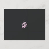 Een tekening van een plant met paarse bloemen briefkaart (Voorkant)