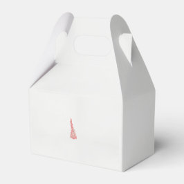 Een tekening van een vogel met bloemen erop bedankdoosjes