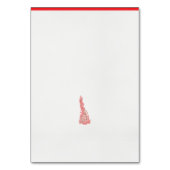 Een tekening van een vogel met bloemen erop kaart (Achterkant)